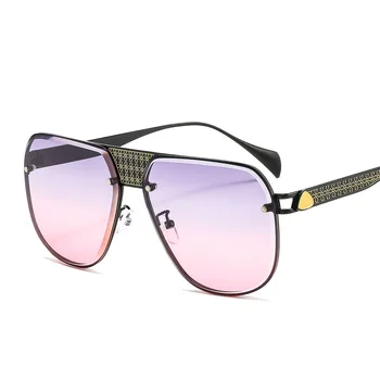 Metāla Saulesbrilles Sieviešu Zīmolu, Dizaineru, Vintage, Saules Brilles Sieviešu Ovāls Retro Brilles UV400