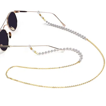 Moderns Pērle Metāla Siksniņa Brilles, Ķēdes Maska Vadu Turētāji Kakla Siksna Saulesbrilles Virves Turētājs Pakārt Maska Ķēdes Dāvanu Sievietēm, Meitenēm