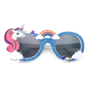 Modes Unicorn Karikatūra Brilles, Rotaļlietas Varavīksnes Dzimšanas Dienas Svinības Saulesbrilles Deju Grupa Smieklīgi, Saules Brilles