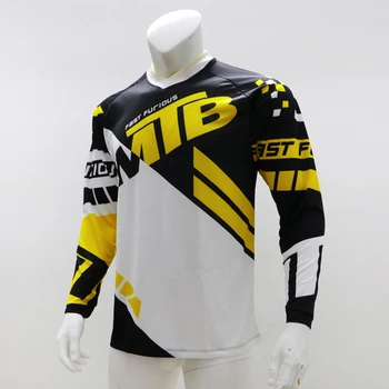 MX Enduro Lejup Svīteri Kalnu Velosipēds Sacīkšu Apģērbs DH MTB Krekls Melns Garš Džersija BMX Motokrosa T Krekls Vīriešiem