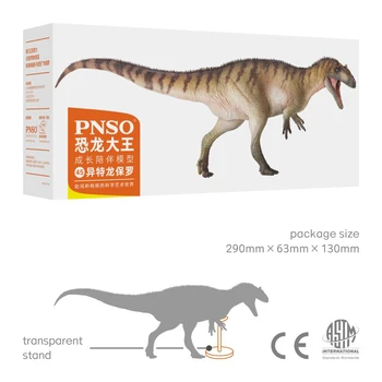 NOLIKTAVĀ! PNSO Allosaurus Paul Attēls Allosauridae Dinozaura Modelis Kolektora Dzīvnieku Pieaugušo Rotaļlieta Dāvana