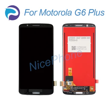 Par Motorola G6 Plus LCD Displejs Ar Touch Screen Digitizer Montāža Moto G6 Plus XT1926 5.93 Collu Lcd Ekrāns