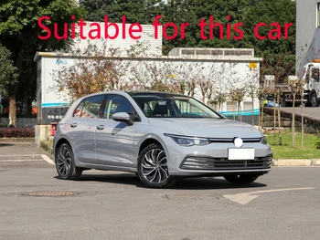 Par Volkswagen Golf VIII (MK8) 2020 2021 ABS Chrome Aizmugurējais Atstarotājs Gaismas Miglas Luktura Vāciņš Melns, slīpā mala Rāmja Stils Rotāt