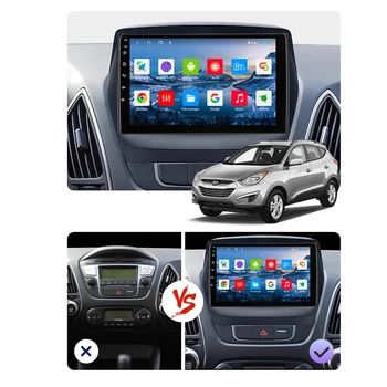 PEERCE Par Hyundai Tucson 2 LM IX35 2009-2din Android 10 Carplay Auto Radio Multimediju Video Atskaņotājs Navigācija GPS Galvas Vienības