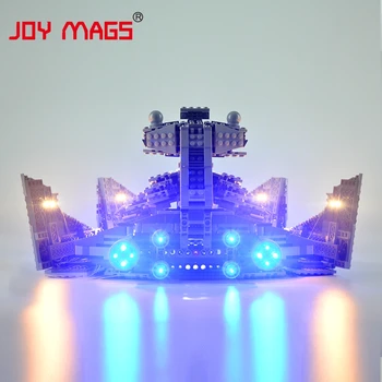 PRIEKS MAGS Led Light Komplekts 75055 Zvaigžņu karu Imperial Star Destroyer Saderīgs Ar 05062，NR. Celtniecības Bloki Modelis