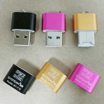 Pārnēsājams Mini USB 2.0, Micro SD TF Atmiņas Karšu Lasītājs Adapteris Flash Drive, SD Flash Atmiņas Vairumtirdzniecība