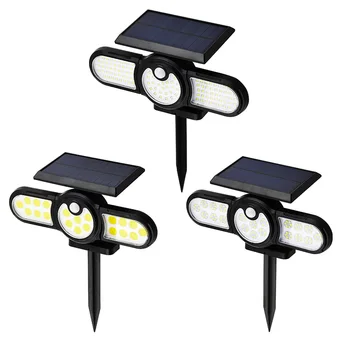 Saules Powered LED Lampas, Zemes Plug Smart Gaismas Sensors Uzlādējams Paņēmiens Uzmanības centrā Āra Dārza Zāliena Ielā Lampas Dekors