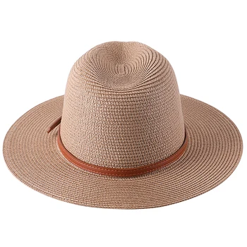 Sieviešu klp vasaras cepure vīriešiem beach salmu Cepures platām malām, Cepures, saules aizsardzības Zvejnieks sejsegu modes kausa Panama meiteni jaunas