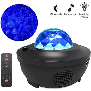 Skaņas Aktivizēta LED Krāsains Zvaigžņotā Debess Projektors-Nakts Gaisma Blueteeth Mūzikas Atskaņotājs USB Romantiska Projekcijas Lampa Dzimšanas dienas Dāvana