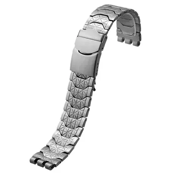 Smalka tērauda watchband dubultā izliektas muti, lai Swatch skatīties YCS Yas YGS dzelzs vīriešu un sieviešu tērauda pulksteņu siksniņas 19 mm aproce