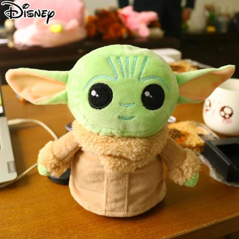 Star Wars Bērnu Yoda Elektriskā Pildījumu Plīša Rotaļlieta Bērniem Karikatūra Krata Galvu Staigāt Iemācīties Runāt Spilvens Attēls Cute Dāvanu Bērniem