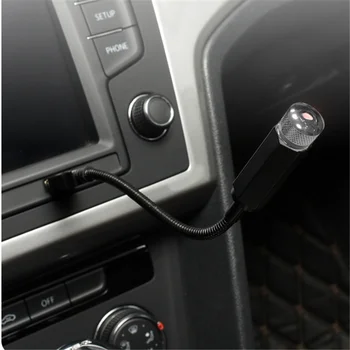 USB auto Dekorēšana Nakts Apkārtējā Gaisma Volkswagen vw Touareg2 GolfA5 GT Touran 1.4 1.2 Fox