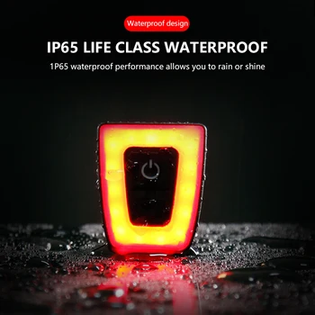 Velosipēds USB Lādējamu Lukturīti Uz Velosipēda Aizmugurējās Gaismas Ūdensizturīgs Velosipēds Ķivere Taillight Brīdinājuma Gaismas Flash Velo Piederumi
