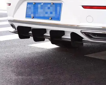 VW CC ARTEON Rline Ķermeņa komplekta spoilers 2019-2020 Par CC Rline ABS Aizmugurējā lūpu aizmugurējais spoileris aizmugurējā Bufera Difuzoru Bamperi Aizsargs