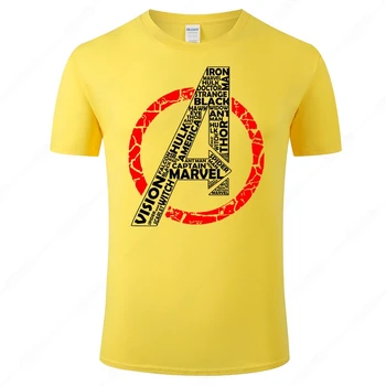 Vīriešu, Sieviešu T Krekls Vasaras Kokvilnas Avengers Tee Gadījuma Īsām Piedurknēm T-krekls Streetwear T Atdzist Topi Zīmolu Apģērbu J91