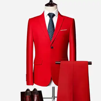 Vīriešu Uzvalki 2021 Costum Cietā Oficiālu Darbu, Biznesa Uzvalku vīrietis 3 Gabals Gadījuma Terno kāzu svinības Terno slim fit uzvalks Āzijas Izmēra