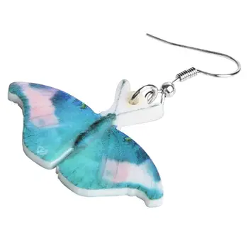 WEVENI Akrila Zilā Jauki Morpho Butterfly Auskari Estētisko Dzīvnieku Vilināt Kritums Rotaslietas Sievietēm, Meitenēm Šarmu Dāvanu Piederumi