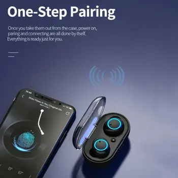 Y50 bluetooth austiņas 5.0 TWS Bezvadu Headphons austiņas Earbuds, Stereo Gaming Austiņas Ar Uzlādes Lodziņu, lai visi smart tālruni
