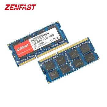ZENFAST DDR3 8GB 1333 1600 SO-DIMM 1.35 V Notebook RAM 204Pin Klēpjdatoru Atmiņa Sodimm AMD