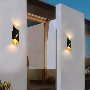 Ūdensizturīgs IP65 Dubultā Galvu 10W LED Sienas Apgaismojuma Home Villa Hotel Veikals Koridors, Veranda Sconce Āra Apgaismojums Sienas Lampas AC85-265V